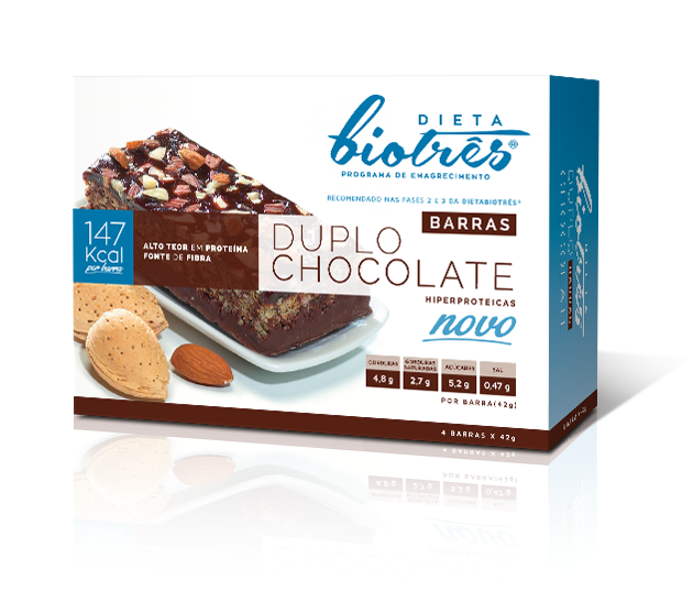 barra duplo chocolate dieta biotrês