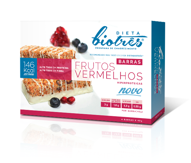 barras frutos vermelhos dieta biotrês