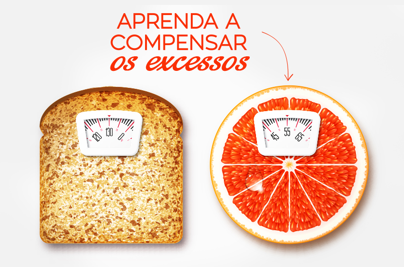 aprenda a compensar os excessos