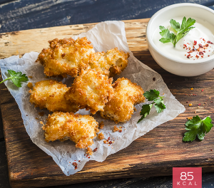 Pataniscas de bacalhau no forno