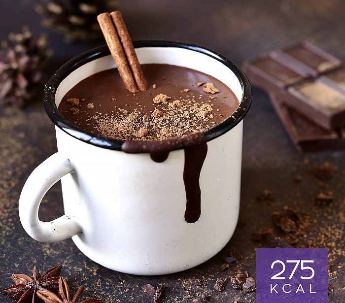 Chocolate quente aromatizado