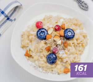 imagem que mostra as papas de aveia já cozinhadas