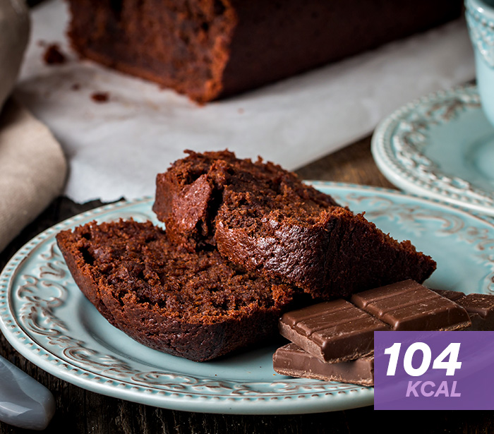 bolo de cacau e banana